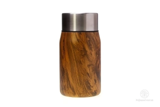 Termolahev s lžičkou - 700 ml - dřevo