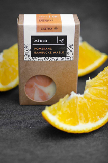 Mýdlo s pomerančem a bambuckým máslem 