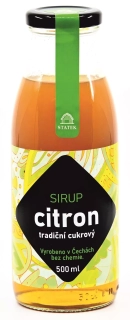 Citronový sirup (z BIO citronů), 1 l