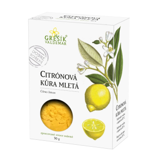 Citrónová kůra mletá 30 g Grešík