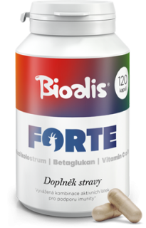 Bioalis Forte KOZÍ KOLOSTRUM, BETAGLUKAN a VITAMIN C a D, 60 ks
