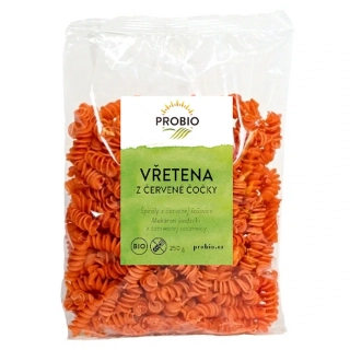 Bio vřetena z červené čočky, 250 g