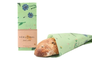 Voskovaný ubrousek XL 45x50 cm, herbář zelený