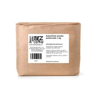 Kukuřičná mouka polohrubá, 1 kg