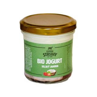 BIO selský jogurt Jahoda Farma Struhy