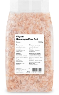 Vilgain Himalájská sůl růžová hrubá 1 000 g
