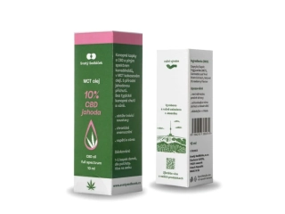 MCT olej 10% CBD jahoda