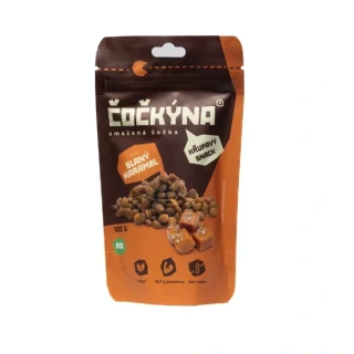 Křupavá čočka SLANÝ KARAMEL BIO - Čočkýna 100g