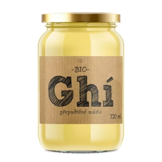 Přepuštěné máslo GHÍ - Grass Fed BIO 720 ml
