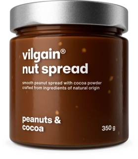 Vilgain Nut Spread BIO arašídy s kakaem, 350 g