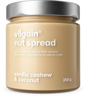 Vilgain Nut Spread BIO kešu a kokos s vanilkou, 350 g