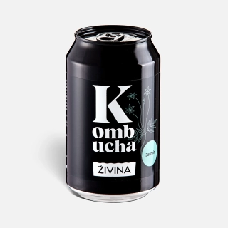 Kombucha přirozeně perlivá s živými probiotiky 330 ml, různé příchutě